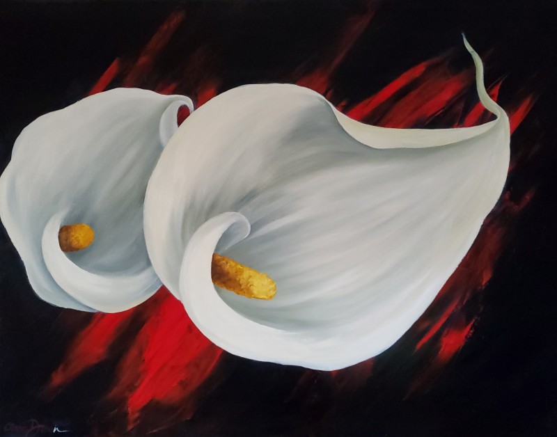 Éclosion depuis les ténèbes 36 X 48