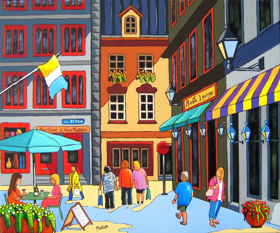 Rue St-Paul Vieux-Montréal 20x24