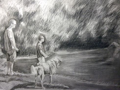 Croquis "Au lac Massawippi"