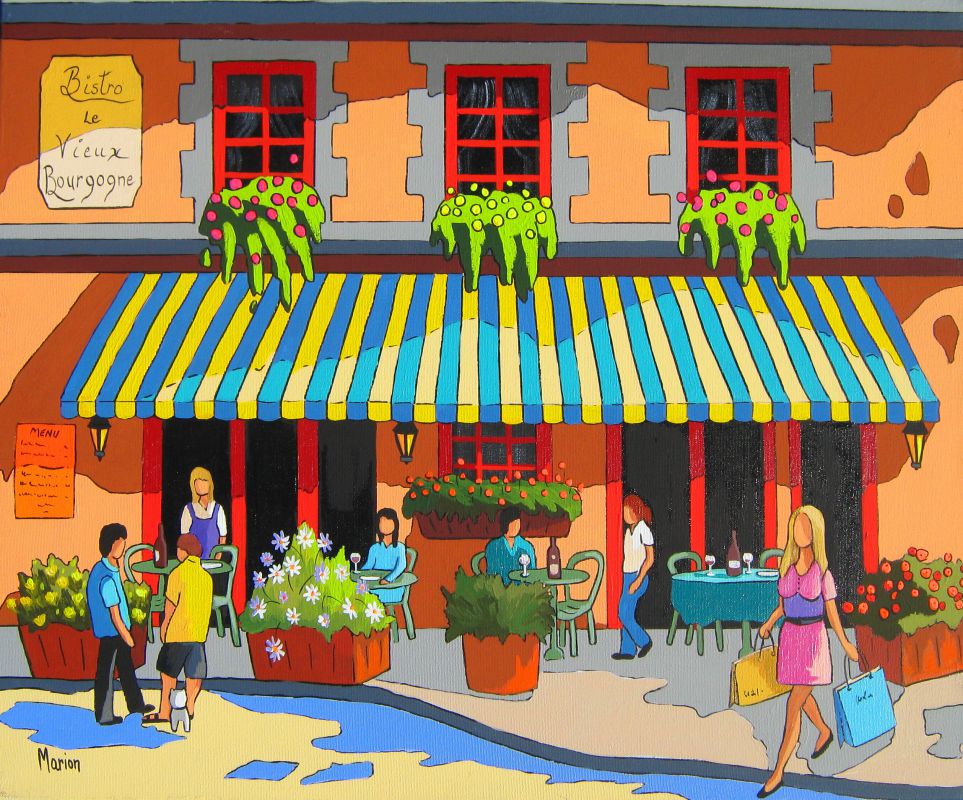 Bistro le Vieux Bourgogne 20x24