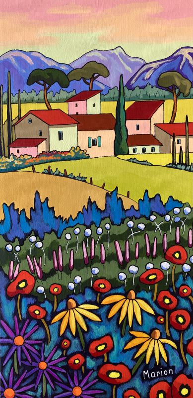 Sun flowers 8x16