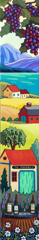 Le Vignoble 6x36- disponible a Fallen Leaf Art Gallery, Canmore