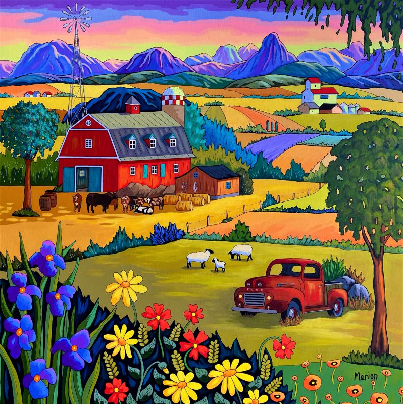 Couleurs d'été 36 x 36