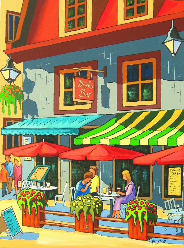 Samedi après-midi dans le Vieux-Québec 18x24