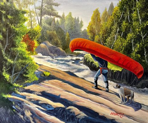 Portage sur la rivière Doncaster
