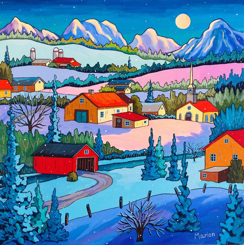 Snowflakes waltz 16x16