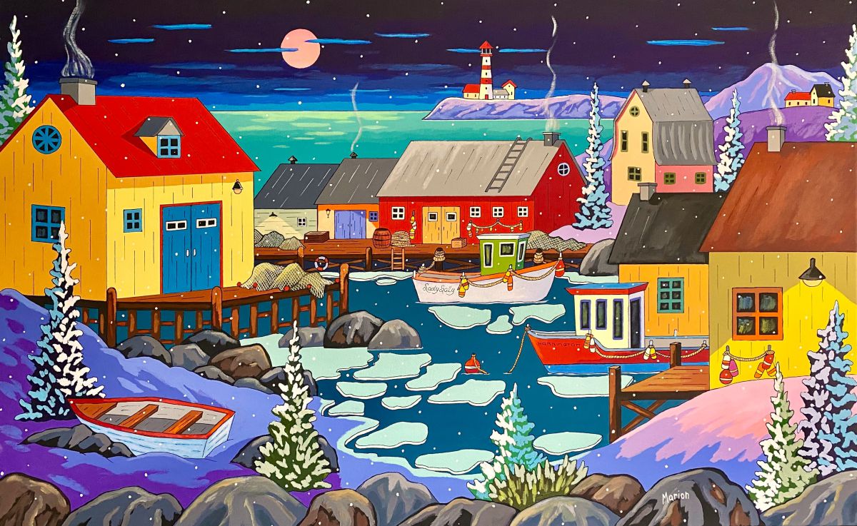 Nuit magique dans les maritimes 30x48