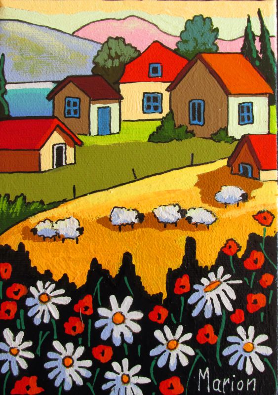 Six sheeps 5x7