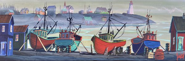 FOG ON PEGGY S COVE