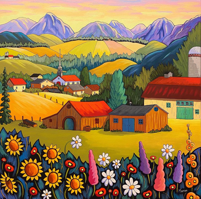 Au coeur de la vallée 24x24