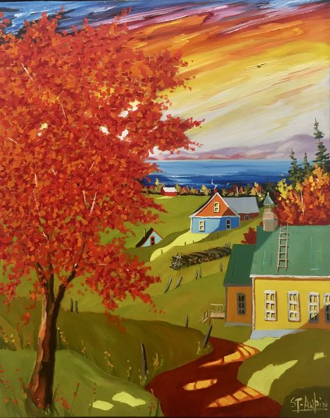 Sous l'arbre rouge, la vieille école