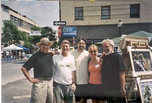 Gérard Lapointe, Yvon Provost, Yon St-Aubin, Louise Marion et Michel Desmarais