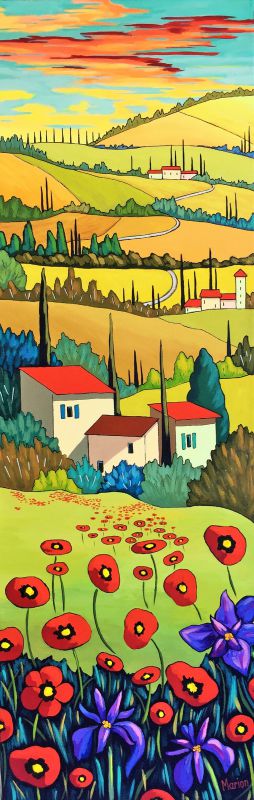 À travers les champs 12x36