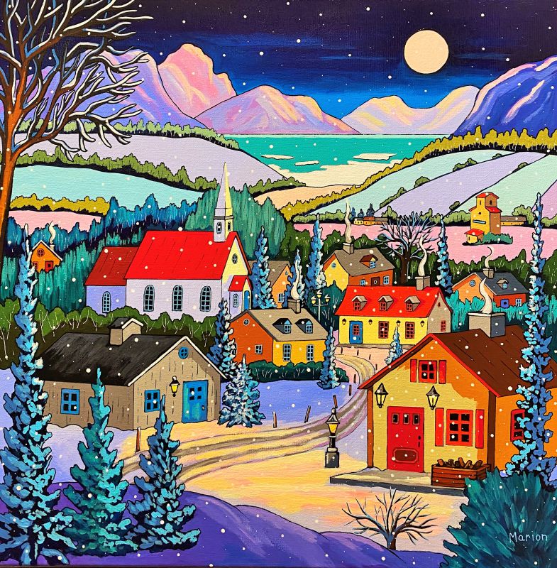Souvenirs d'hiver 20x20