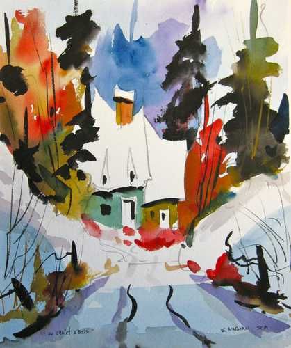 Un chalet d'bois
