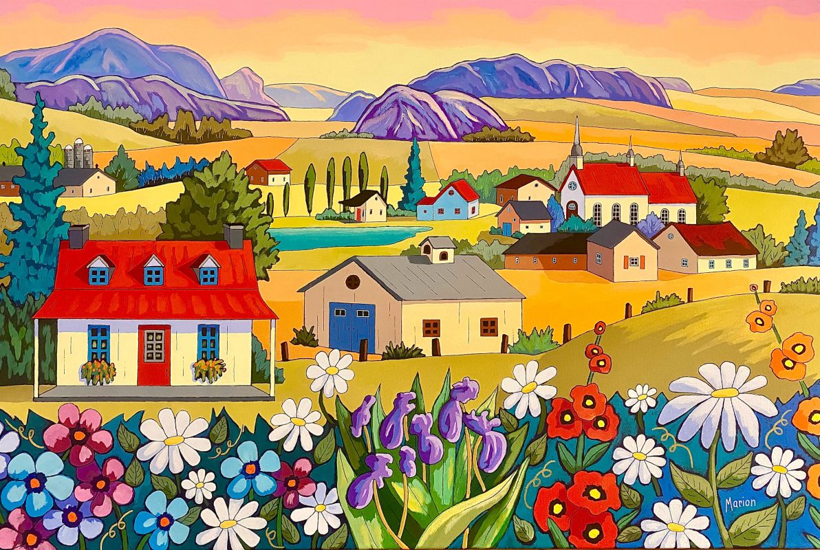 Poésie d'été 24x36- disponible chez Fallen Leaf Art Gallery, Canmore