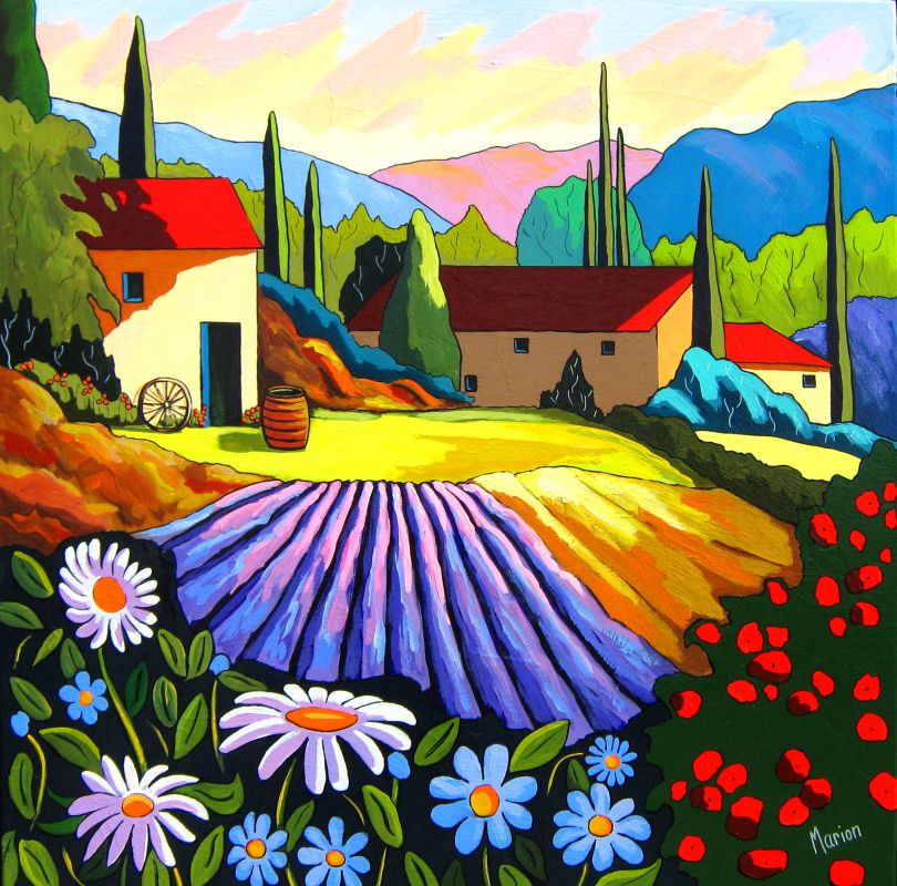 Clin d'oeil provençal 30x30