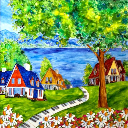 IL FAIT TOUJOURS BEAU EN VACANCES                                                 24 IN X 24 IN