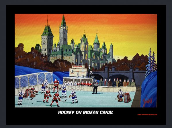 Hockey on canal rideau