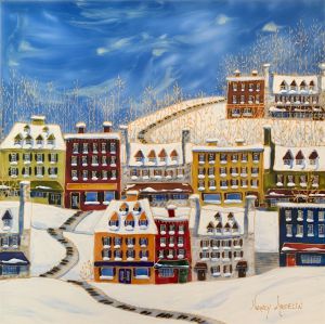 QUÉBEC EN HIVER                                                                   VENDU / SOLD