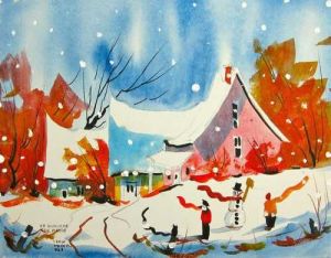 Un bonhomme du matin de Noël 