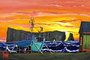 MATIN ORANGÉ À PERCÉ