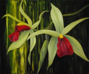 Harmonie en vert, 30 X 36