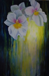 La lumiere nait des fleurs 60 X 40
