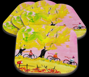 Sous-verre (#42)  On prenait nos vélos et le monde s'ouvrait à nous
