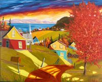 X-Le grand rouge et la corde a linge