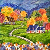 LES COULEURS AUTOMNALES                                                      20 PO X 20 PO