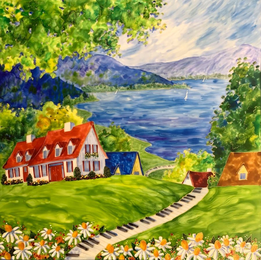 UN BEL AIR DE VACANCES                 24 PO X 24 PO