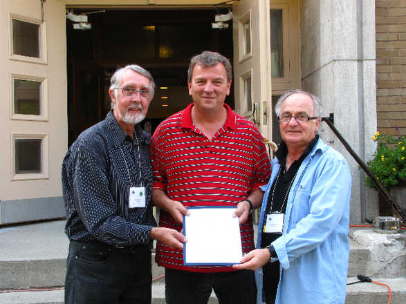Serge remporte le prix Jean-Paul Lapointe lors du symposium de Danville - édition 2009
