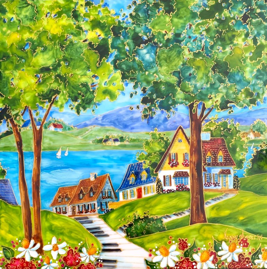 JUSTE UNE IMPRESSION DE VACANCES                          12 PO X 12 PO